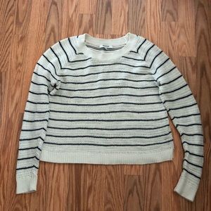 Striped cropped sweater
